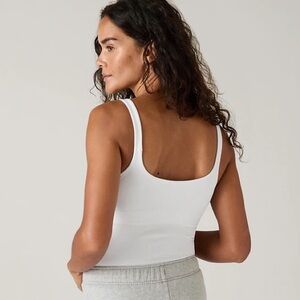 Athleta White Renew Seamless Thin Strap Built-In Bra Tank